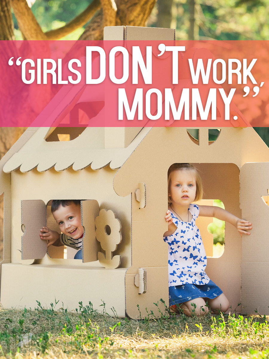 A working dad's response to his son's perception of his stay-at-home mom.