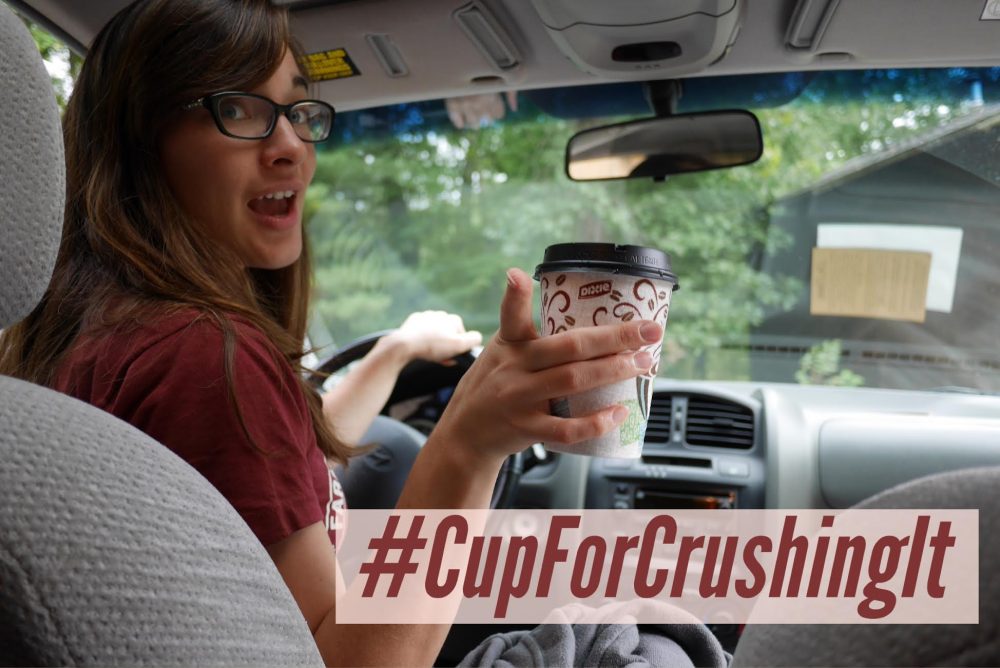 When Moms CRUSH the thousands of tiny tasks we have to do in a day, and we're superheroes of the moment for our families. #CupforCrushingIt